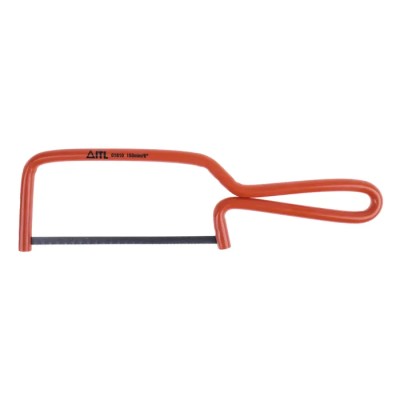ITL Insulated Tools Ltd 6 in Hacksaw with Hardened Steel Blade, Nylon 11 Insulated Handle, IEC 60900 Compliant 911-1152