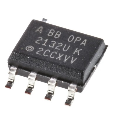 Texas Instruments Operational Amplifier, JFET Input, 8 MHz Gain Bandwidth, 2 Channels, 8-Pin 18V SOIC OPA2132UA