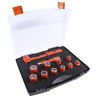 ITL Insulated Tools Ltd 12-Piece 1/2 in Square Drive Driver Socket Set Nylon 11 Insulated 1000V VDE Approved 911-1477