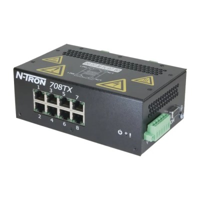 N-Tron Managed 8 Port Ethernet Switch Power Over Ethernet 708TX