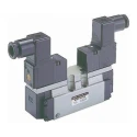 SMC Pneumatic Solenoid Valve 5/2 Solenoid/Spring Actuation with 5 Ports, 10 bar Maximum Operating Pressure, 3000 ECVISO-2S