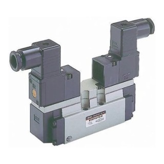 SMC Pneumatic Solenoid Valve 5/2 Solenoid/Spring Actuation with 5 Ports, 10 bar Maximum Operating Pressure, 3000 ECVISO-2S