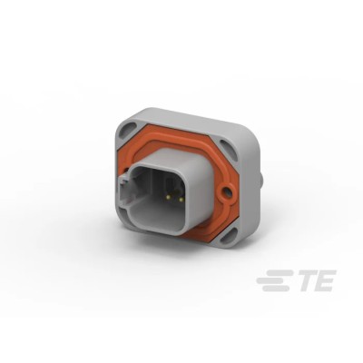 TE Connectivity DEUTSCH DT Automotive Connector Male Grey Screw Mount 6 Way Solder Termination DT15-6P-GP01