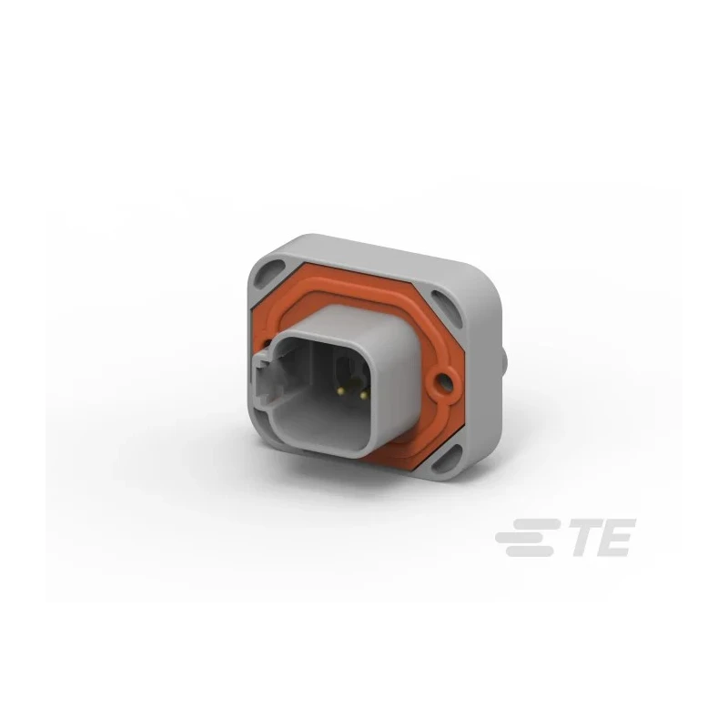 TE Connectivity DEUTSCH DT Automotive Connector Male Grey Screw Mount 6 Way Solder Termination DT15-6P-GP01