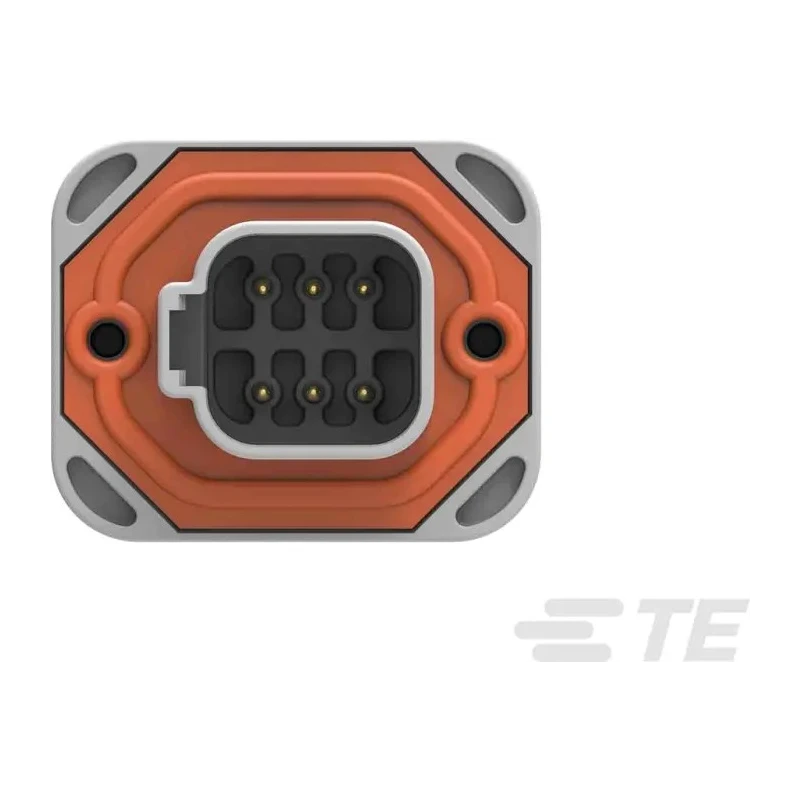 TE Connectivity DEUTSCH DT Automotive Connector Male Grey Screw Mount 6 Way Solder Termination DT15-6P-GP01