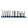 GearWrench 14-Piece 3/8 in Drive 6 Point Deep Metric Socket Set Alloy Steel Chrome Finish 80554