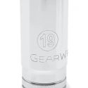 GearWrench 14-Piece 3/8 in Drive 6 Point Deep Metric Socket Set Alloy Steel Chrome Finish 80554