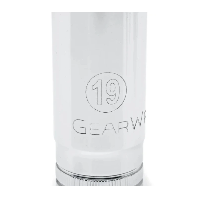 GearWrench 14-Piece 3/8 in Drive 6 Point Deep Metric Socket Set Alloy Steel Chrome Finish 80554