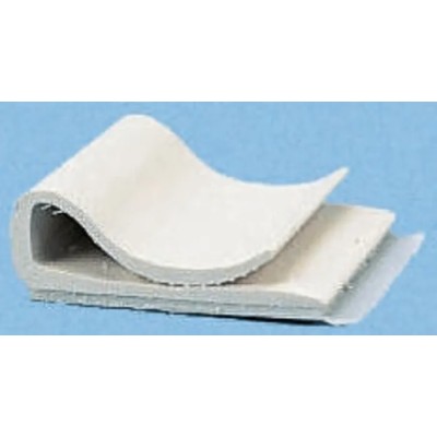 Essentra Grey Polyvinyl Chloride Self-Adhesive Cable Clip 14.3mm Length x 25.4mm Width x 6.4mm Depth CFCC-04-RT