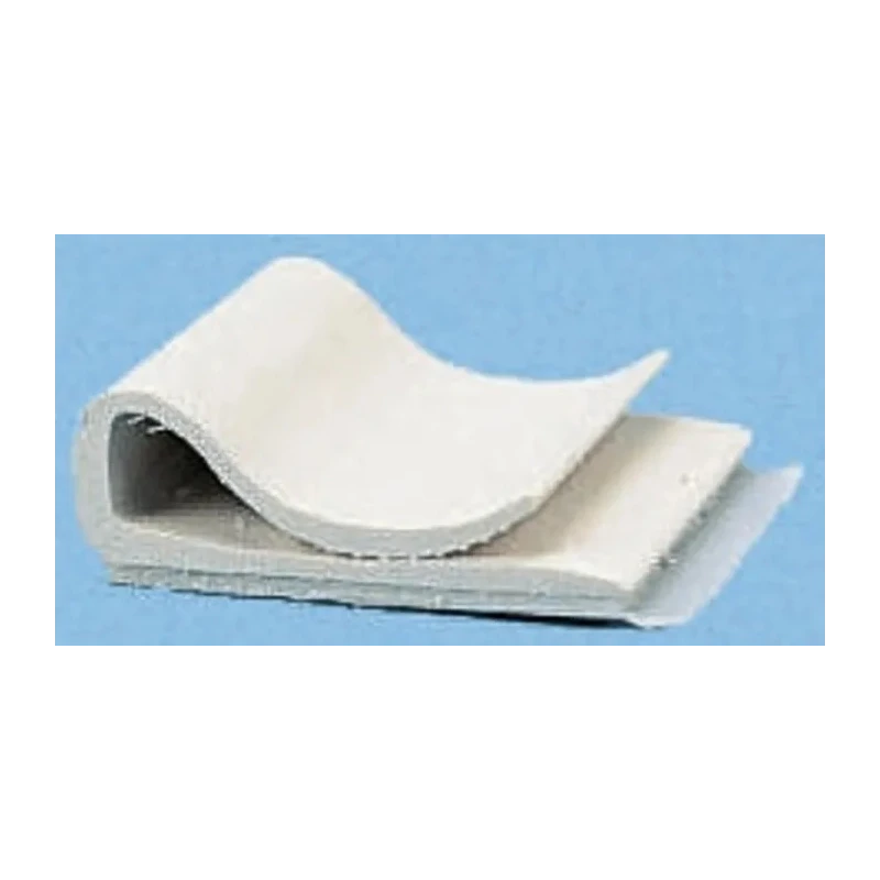 Essentra Grey Polyvinyl Chloride Self-Adhesive Cable Clip 14.3mm Length x 25.4mm Width x 6.4mm Depth CFCC-04-RT