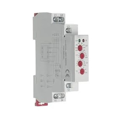 Relpol 3 Phase Monitoring Relay, Maximum 552 V Monitor Range, SPDT Contact Configuration, DIN Rail Mount, 220 V AC & ECPF08
