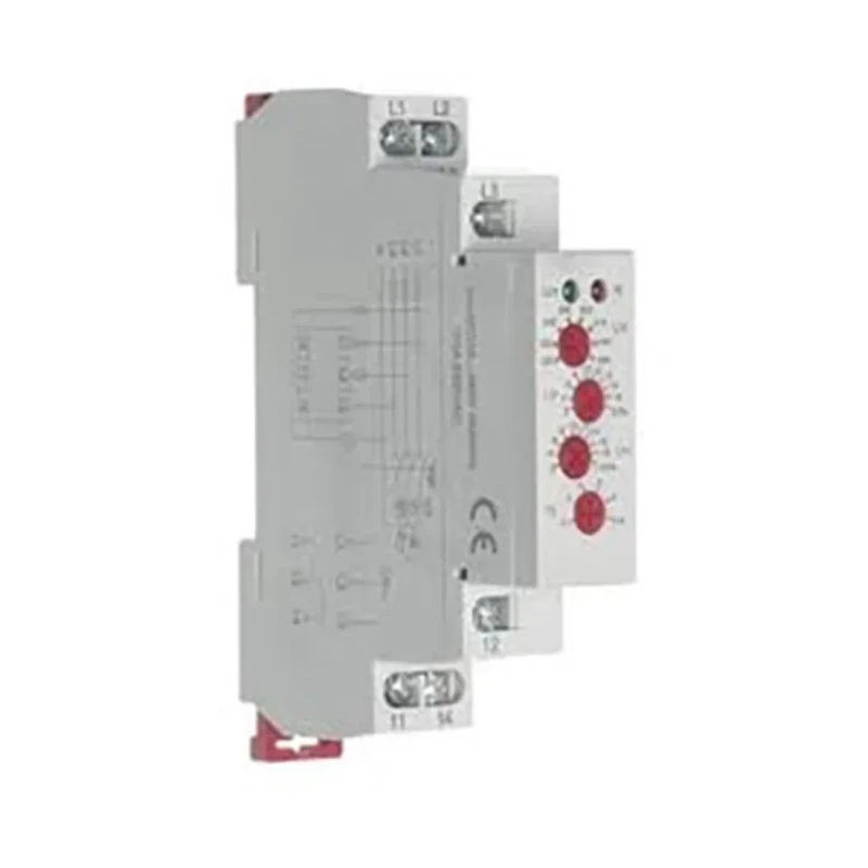 Relpol 3 Phase Monitoring Relay, Maximum 552 V Monitor Range, SPDT Contact Configuration, DIN Rail Mount, 220 V AC & ECPF08