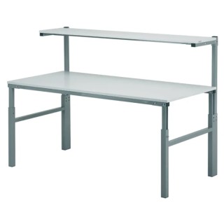 RS PRO ESD Workbench with Shelf Adjustable Height 1.55 m x 1.8 m x 900 mm 300kg Max Load TPH918 ESD