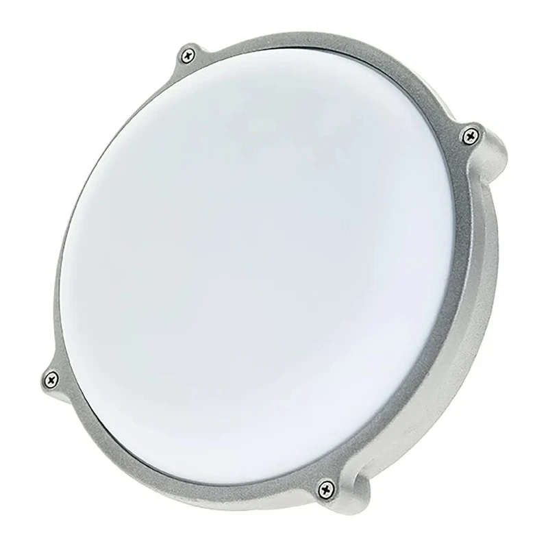 Timeguard Round LED Bulkhead Light 7W 230V AC Die Cast Housing Cool White 5000K IP65 LEDBHR7W