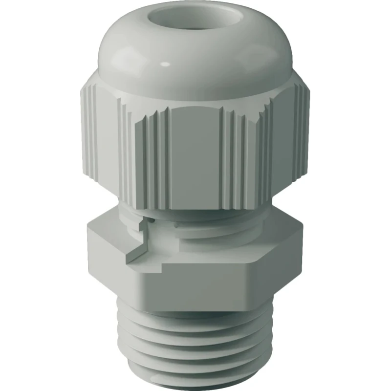 Bopla Light Grey Polyamide Cable Gland M12 Thread, 4 mm Min., 7 mm Max., IP67, IP66 12004100 DAE-MBF 12