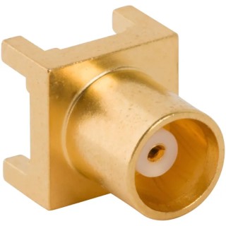 Amphenol RF Coaxial Connector PCB Female MCX 50 Ω Straight Body Through Hole 919-382J-51P