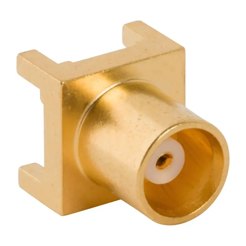 Amphenol RF Coaxial Connector PCB Female MCX 50 Ω Straight Body Through Hole 919-382J-51P