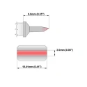 Thermaltronics 9 mm Bevel 10.41 mm Soldering Iron Tip M8LB125 for TMT-9000S-1, TMT-9000S-2, MX-500, MX-5000, MX-5200
