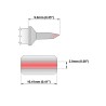 Thermaltronics 9 mm Bevel 10.41 mm Soldering Iron Tip M8LB125 for TMT-9000S-1, TMT-9000S-2, MX-500, MX-5000, MX-5200