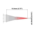 Thermaltronics 0.4 mm Straight Conical 19 mm Soldering Iron Tip S75BV004