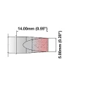 Thermaltronics 5 mm Straight Chisel 14 mm Soldering Iron Tip for use with TMT-2000S-SM S75CH050