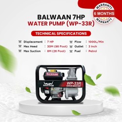 Balwaan WP 33RD Water Pump 3X3 Inch -(Premium)