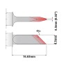 Thermaltronics 4.5 mm Straight Knife 16.65 mm Soldering Iron Tip with 45° Tip Angle for TMT-2000PS, MFR-PS2200 S75DS045