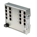 HARTING Unmanaged 16 Port Ethernet Switch 100Mbps Industrial DIN-Rail Mount 24020160010