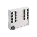 HARTING Unmanaged 16 Port Ethernet Switch 100Mbps Industrial DIN-Rail Mount 24020160010
