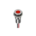 RS PRO Multicolour Panel Mount LEDs Red Green 8 mm Wire Termination IP67 3.3V 220-8956
