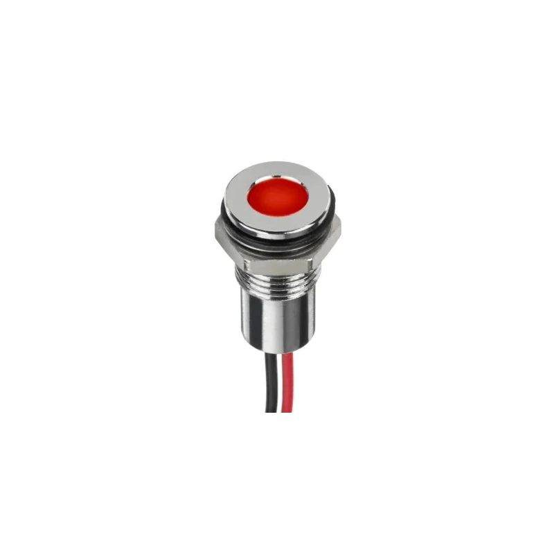 RS PRO Multicolour Panel Mount LEDs Red Green 8 mm Wire Termination IP67 3.3V 220-8956