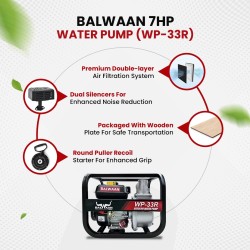 Balwaan WP 33RD Water Pump 3X3 Inch -(Premium)