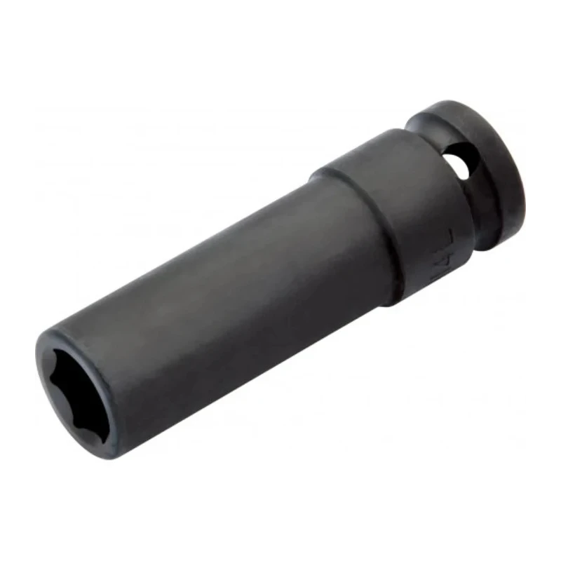 SAM 10 mm 12.7 mm Drive Hexagon Impact Socket, Metric, 80 mm Length NS-10-L