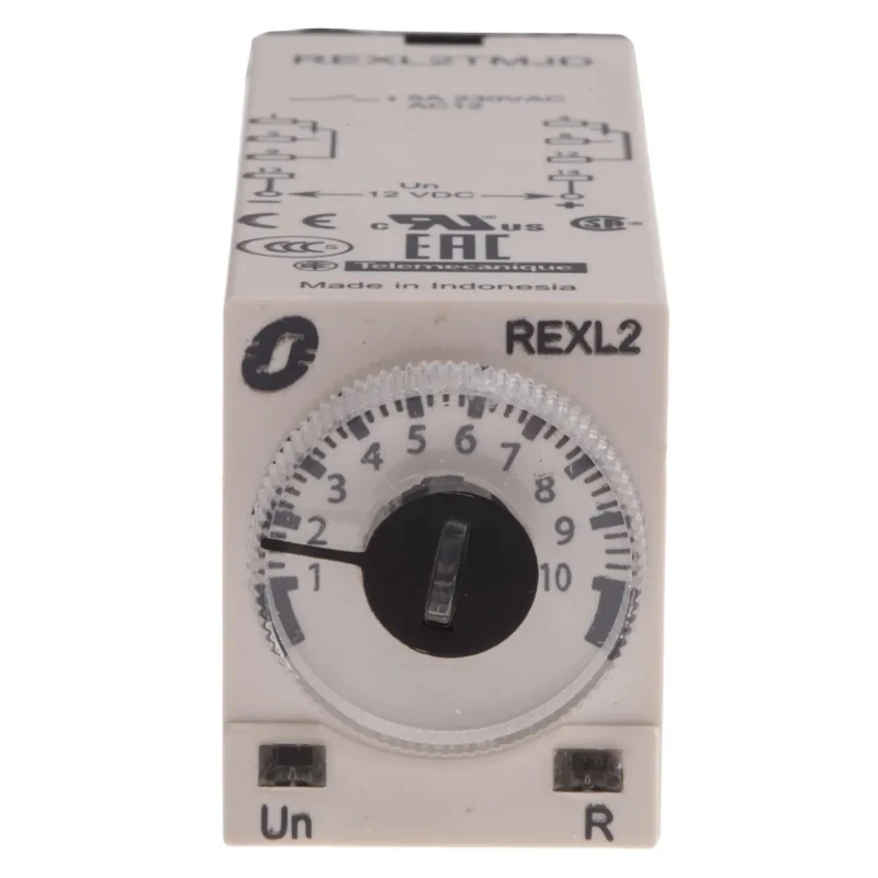 Schneider Electric Harmony Time Series Timer Relay, 2-Contact, Multifunction-Function, 12 V dc 12 V ac, Time Range REXL2TMJD