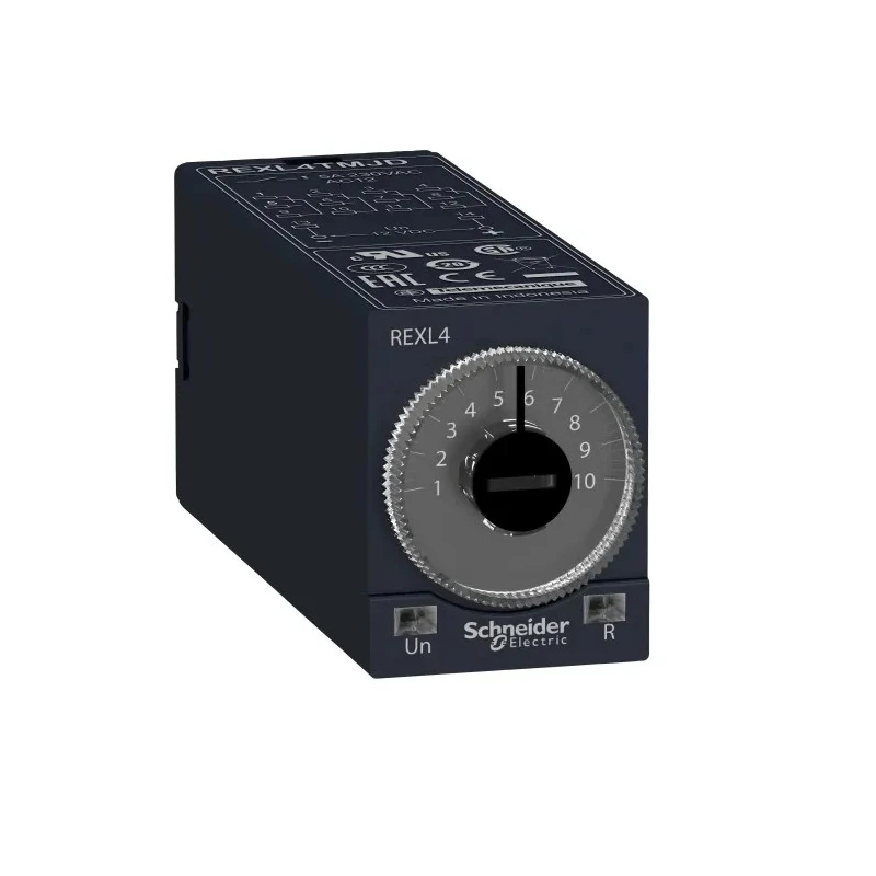 Schneider Electric Harmony Time Series Electromechanical Timer Relay 4-Contact 24 V dc 24 V ac 0.1 s to 100 h REXL4TMB7