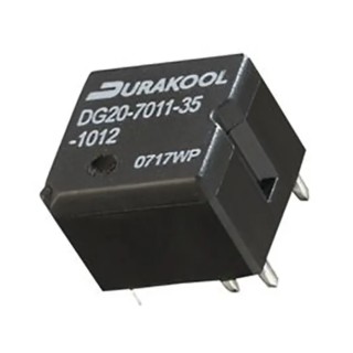 Durakool Automotive Relay PCB Mount, 12V DC Coil Voltage, 30A Switching Current, SPDT Contact Configuration DG20-7011-35-1012