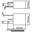 Durakool PCB Automotive Relay 12V DC Coil Voltage 90A Switching Current SPDT DG82-7011-76-1012-R