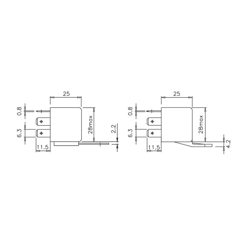 Durakool PCB Power Relay 12V dc Coil 60A Switching Current SPDT DG85B-7011-75-1012