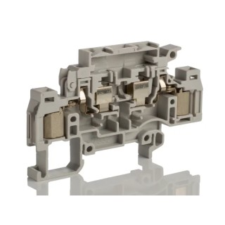 Entrelec D Series Fused DIN Rail Terminal Grey, 1.5mm², 1-Level Fused, Screw 1SNA199208R1100