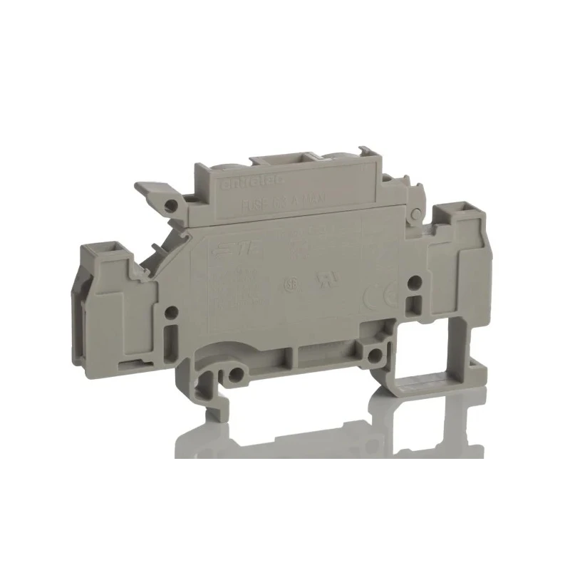Entrelec D Series Fused DIN Rail Terminal Grey, 1.5mm², 1-Level Fused, Screw 1SNA199208R1100