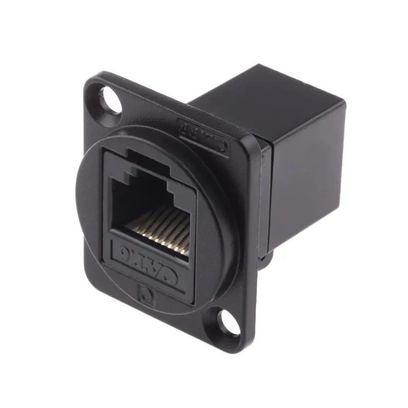 RS PRO 2 Port RJ45 UTP Feed Through Connector Cat6, RJ45 Interface, 31mm x 26mm x 25mm 916-0255