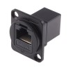 RS PRO 2 Port RJ45 UTP Feed Through Connector Cat6, RJ45 Interface, 31mm x 26mm x 25mm 916-0255