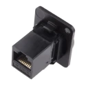 RS PRO 2 Port RJ45 UTP Feed Through Connector Cat6, RJ45 Interface, 31mm x 26mm x 25mm 916-0255