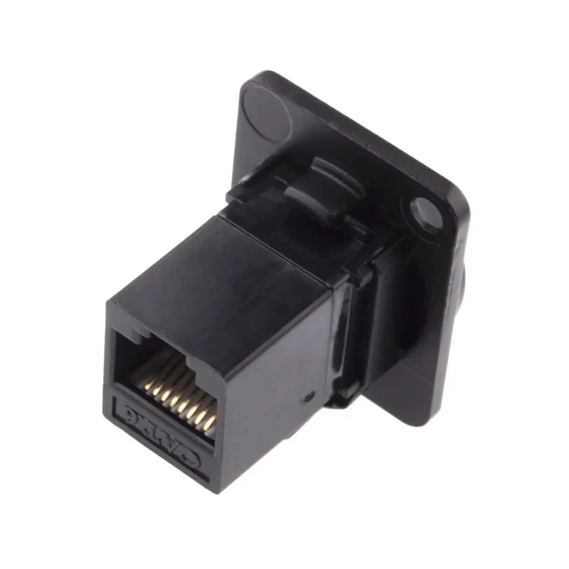 RS PRO 2 Port RJ45 UTP Feed Through Connector Cat6, RJ45 Interface, 31mm x 26mm x 25mm 916-0255