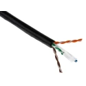 RS PRO Ethernet Cable Cat6 100 m Black Unterminated U/UTP Polyethylene Cat6