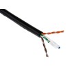 RS PRO Ethernet Cable Cat6 100 m Black Unterminated U/UTP Polyethylene Cat6