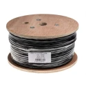 RS PRO Ethernet Cable Cat6 100 m Black Unterminated U/UTP Polyethylene Cat6