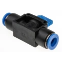 RS PRO Pneumatic Manual Control Valve Rotary Knob 10 mm 10 bar 0°C to +60°C III B 916-0971