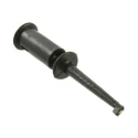 Pomona Black Hook Clip 2 mm Tip, 60V DC Voltage, 3A Current, 9.1 mm Socket, Glass Filled Nylon Insulation 4233-0