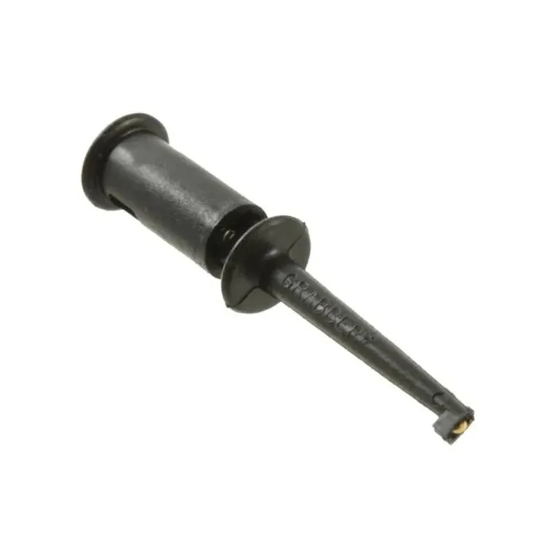 Pomona Black Hook Clip 2 mm Tip, 60V DC Voltage, 3A Current, 9.1 mm Socket, Glass Filled Nylon Insulation 4233-0